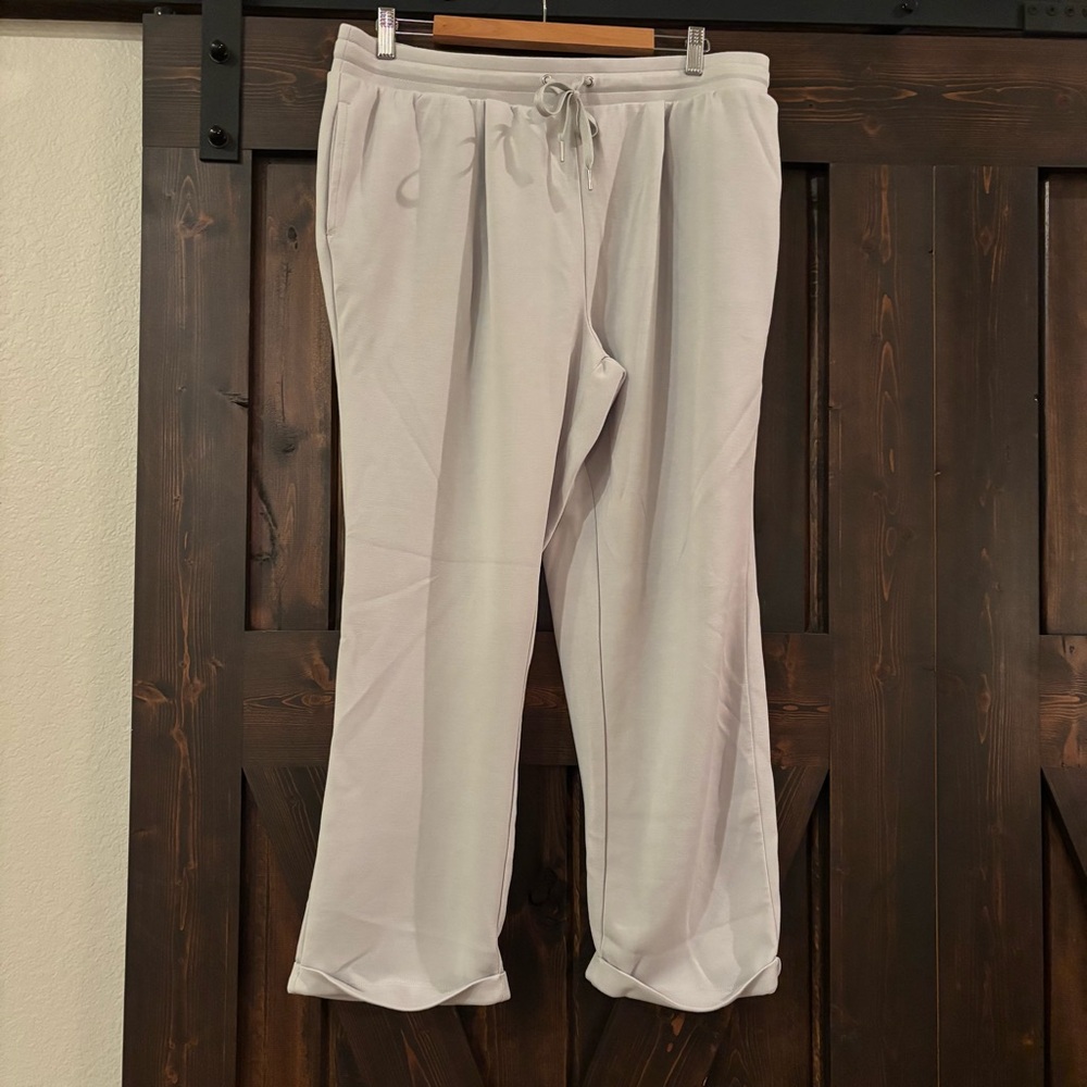 Nanette Lepore Light Sage Green Track Pants Sweatpants XL
